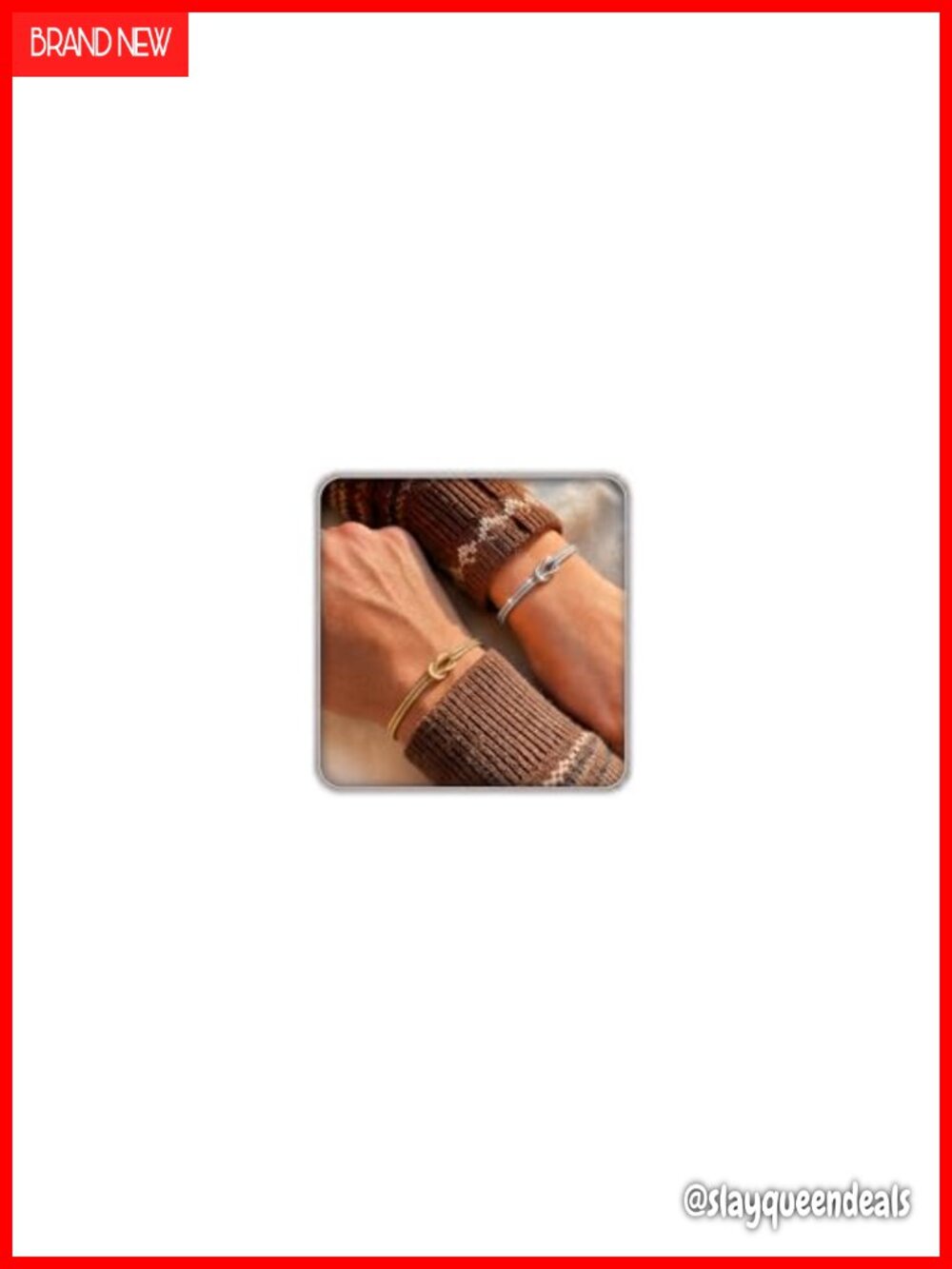 18K Gold Plated Love Knot Bracelet, Dainty Snake Chain, Adjustable Couple